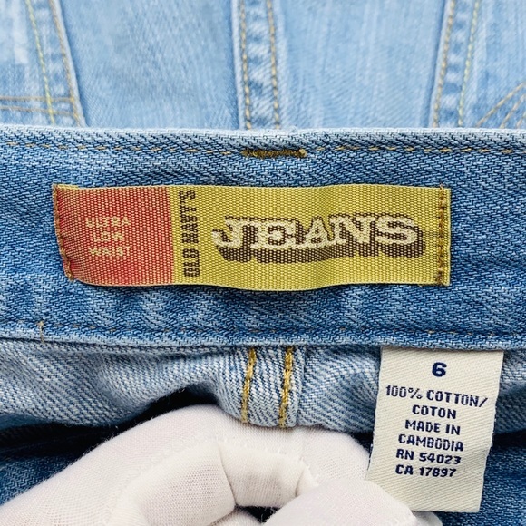 EUC Old Navy Ultra Low Waist Light Wash Distressed Denim Jean Shorts - Picture 6 of 7